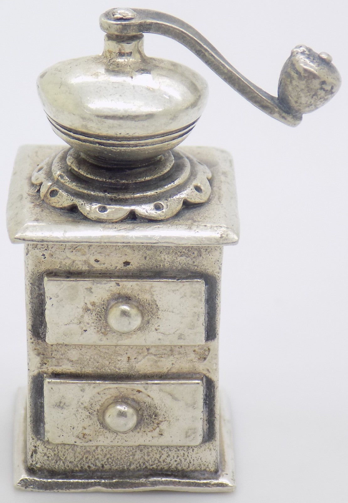 Vintage Italian 800 Silver Raspini Grinder Miniature Dollhouse Arezzo