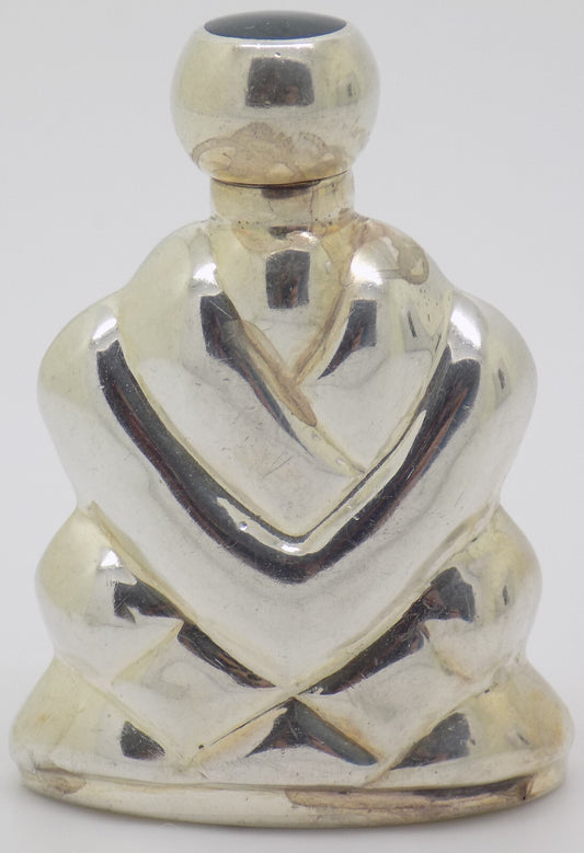 Vintage Italian Handmade Sterling Silver 925 Decorative Mini Perfume Bottle