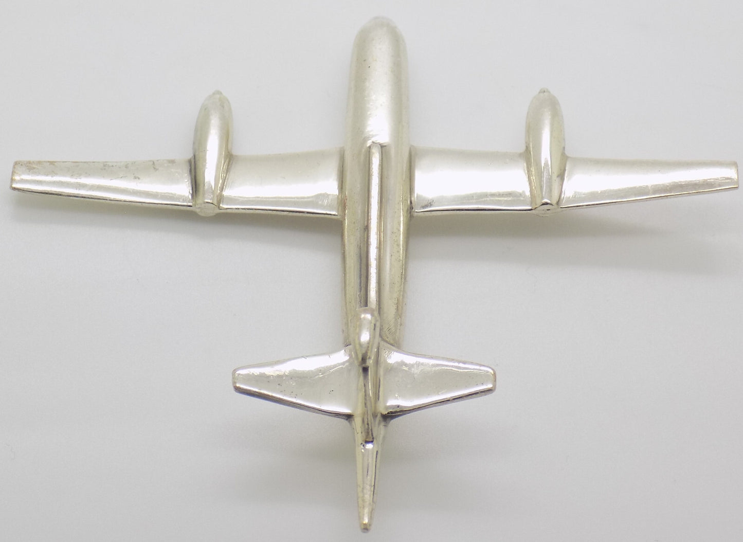 Vintage Italian Handmade Sterling Silver 925 LARGE Passenger Aircraft Airliner