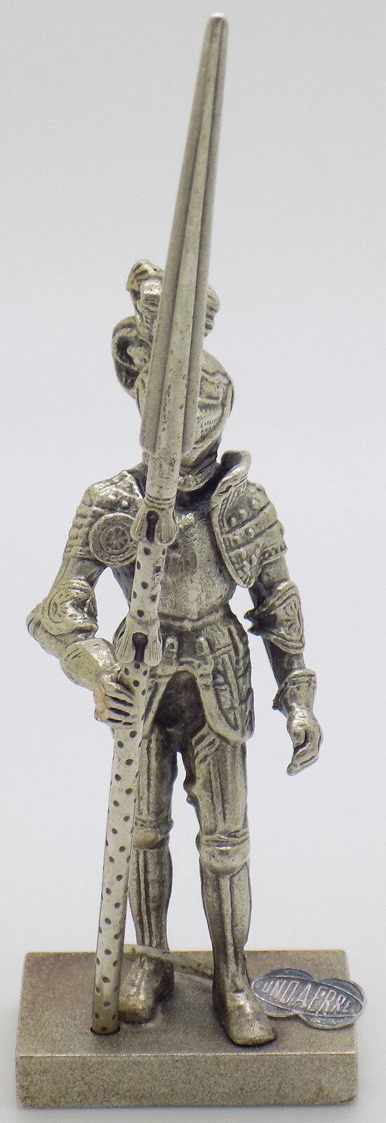 Vintage Italian Handmade Genuine Silver UNO-A-ERRE Knight Rare LARGE Figurine