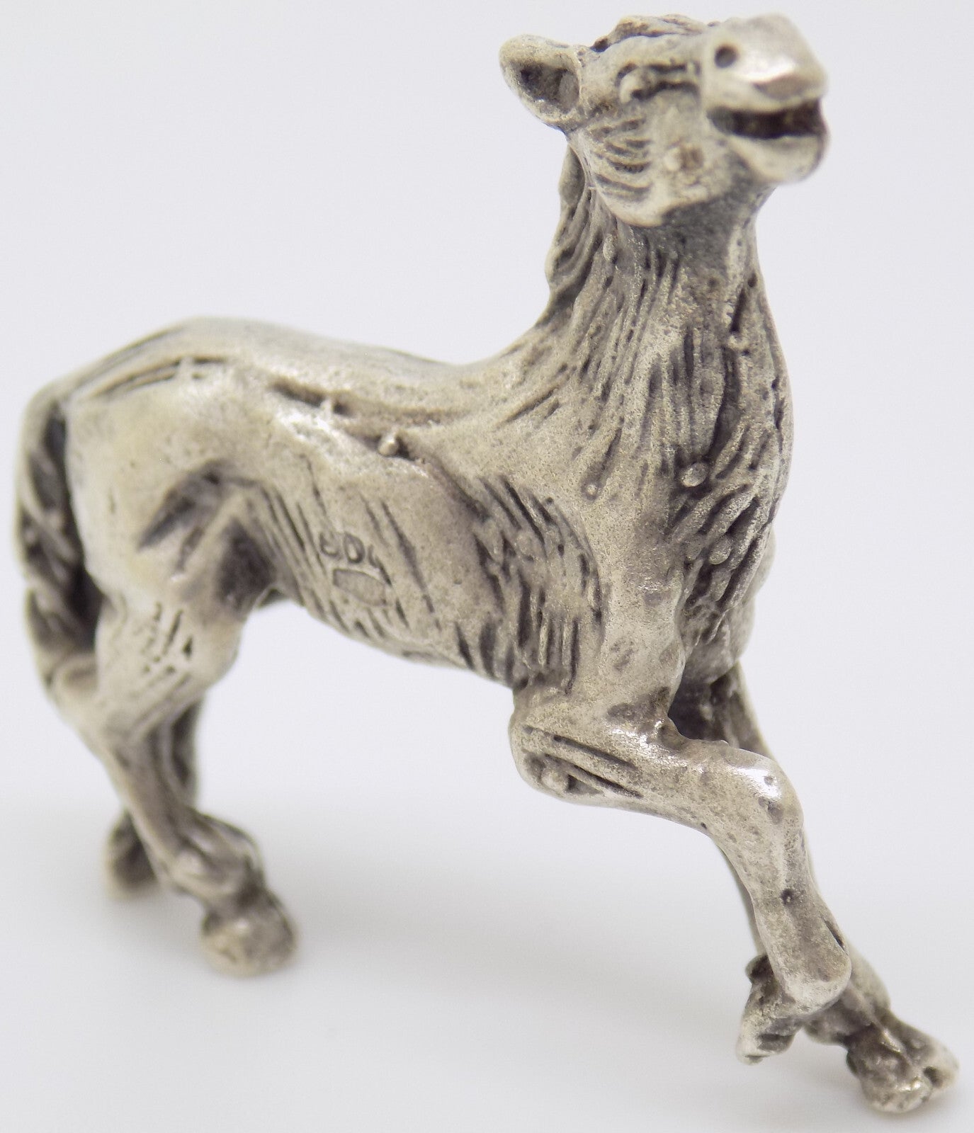 Vintage Italian Handmade Genuine Silver .800 Foal Horse RARE Dollhouse Miniature