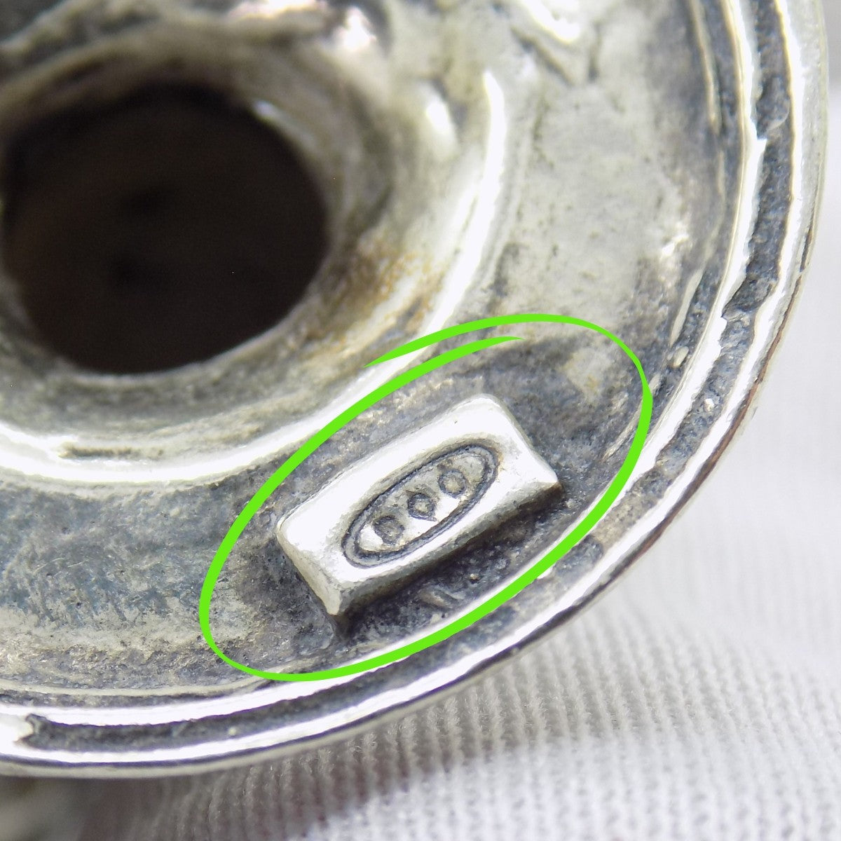 Vintage Italian Silver & Porcelain Rotating Globe Large Figurine made in Tuscany