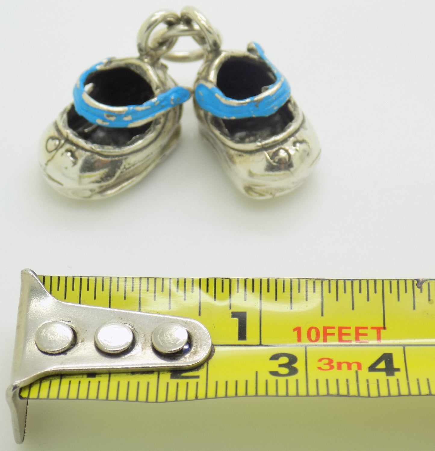 Vintage Italian Silver Baby Boy Charm Pendant Handmade 800 Silver Collectible