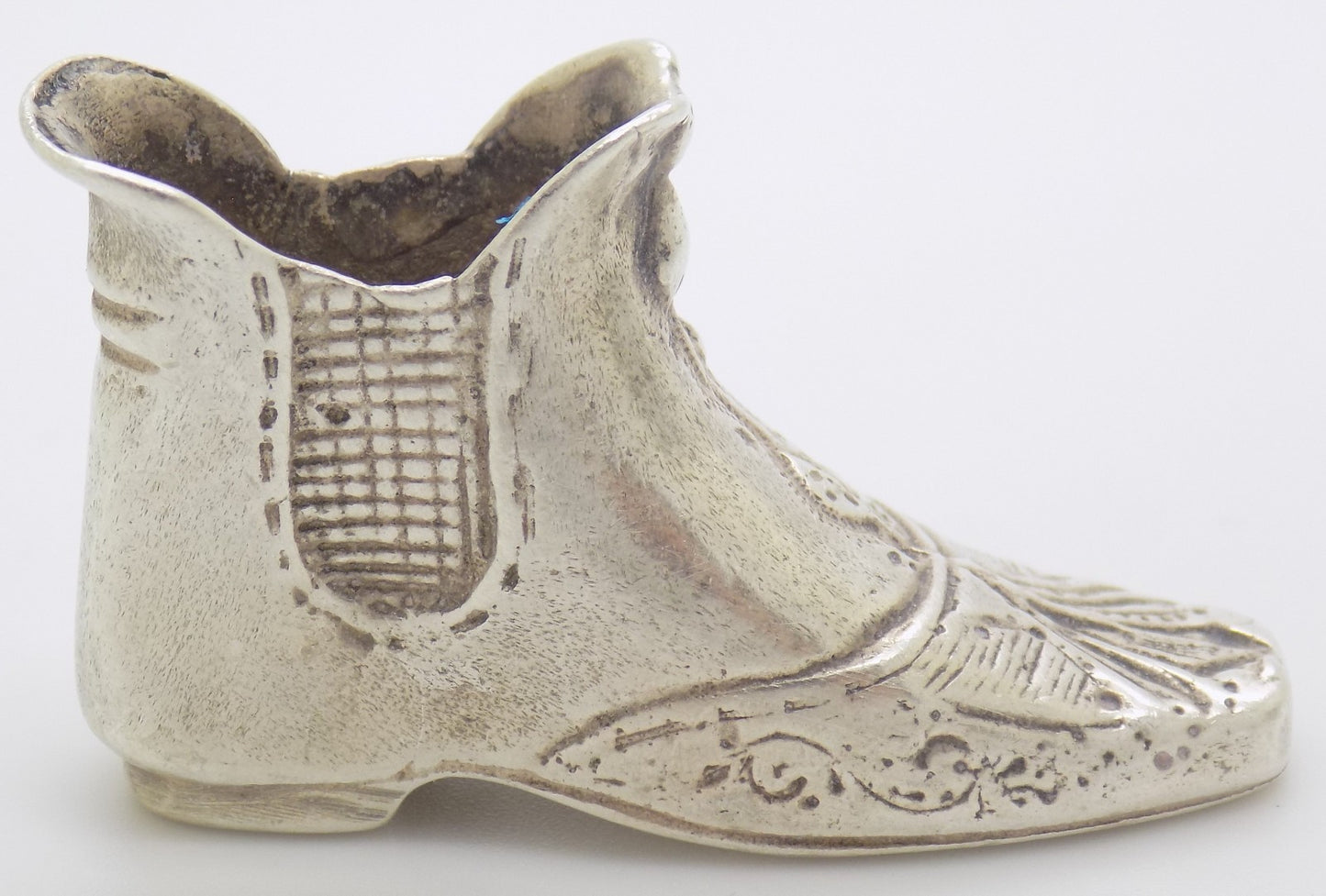 Vintage Italian 800 Silver Renaissance Shoe Figurine 1970s 1980s Novara