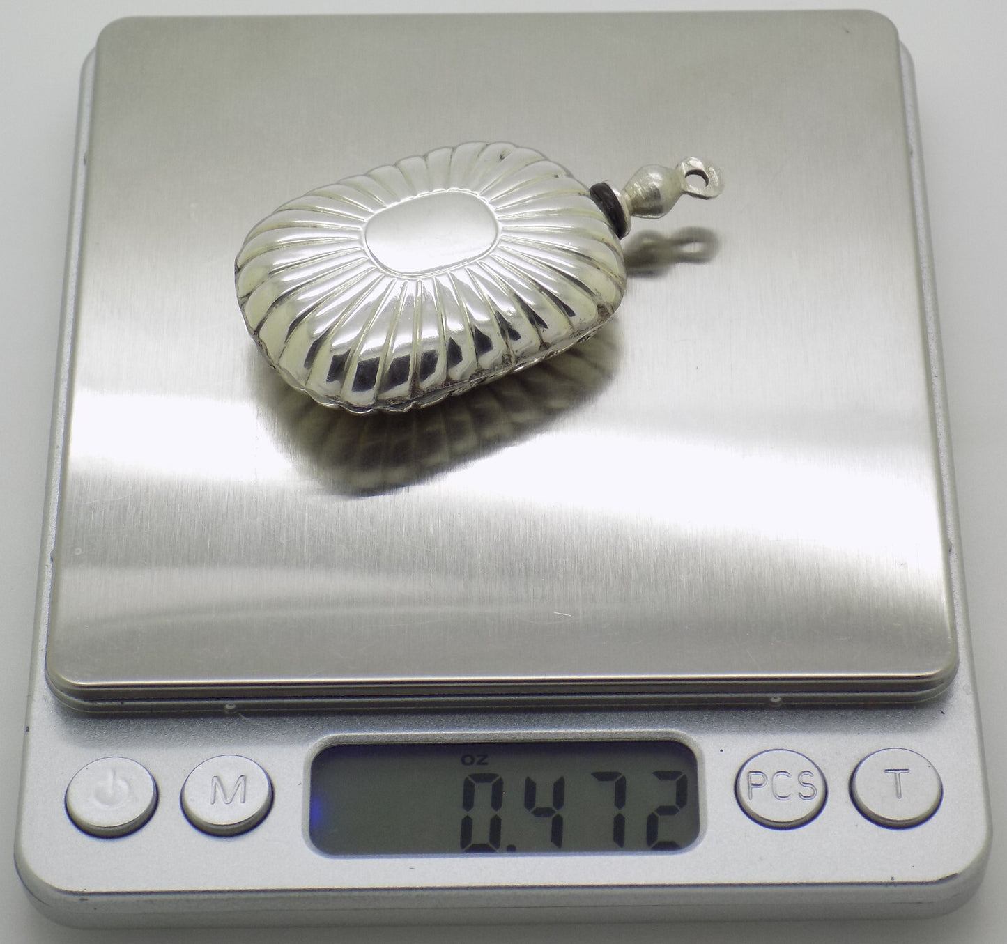 Vintage Italian 800 Silver Florentine Perfume Bottle Usable Florence 1980s