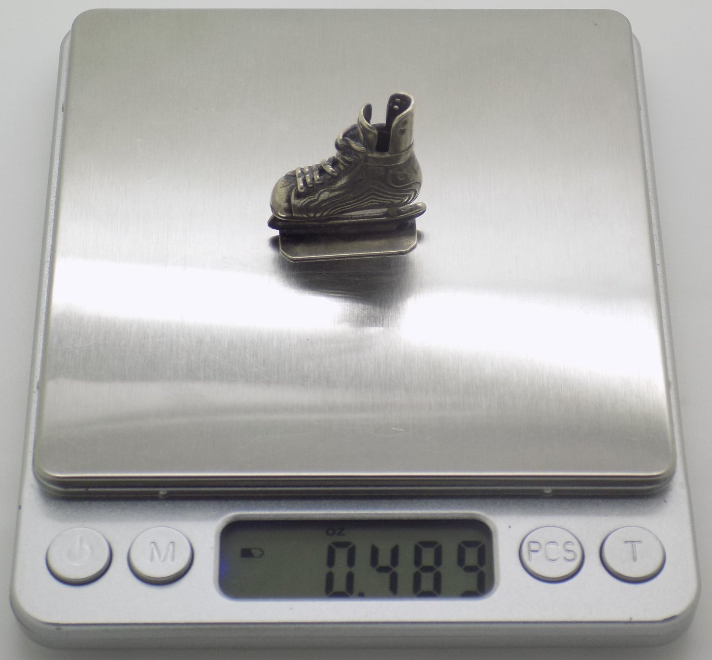 Vintage Italian 800 Silver Ice Skates Figurine Miniature Made in Novara