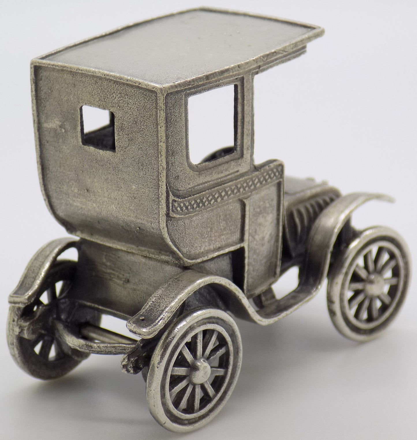 Vintage Italian Handmade Genuine Silver Classic Car UNO-A-ERRE LARGE Figurine