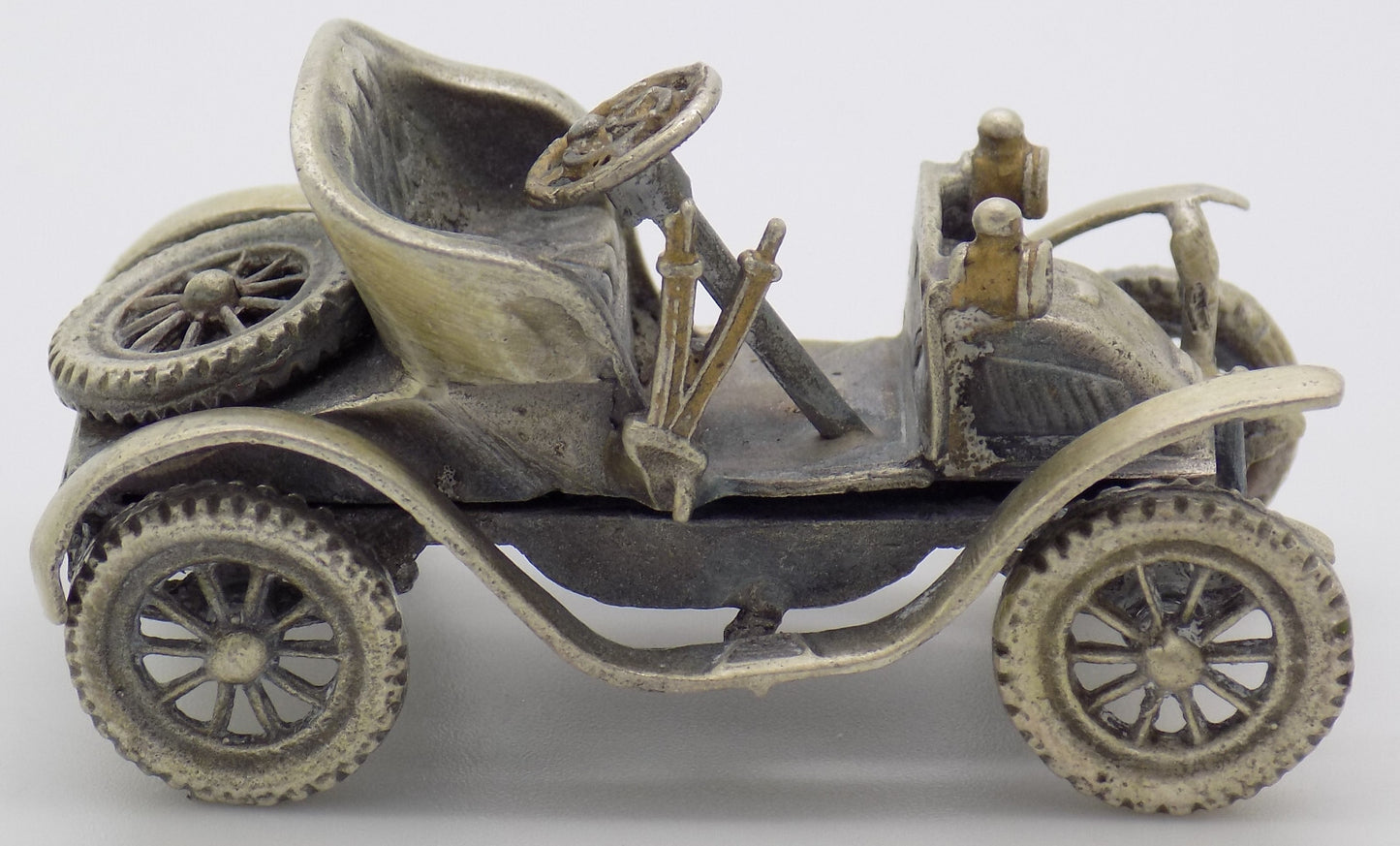 Vintage Italian Handmade Genuine Silver RARE Isotta Fraschini 1902 Car Figurine