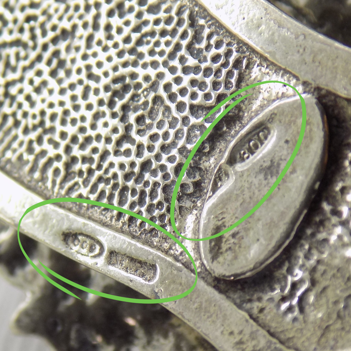 Vintage Italian Handmade Genuine Silver 800 Angel Note Clip Arezzo Tuscany