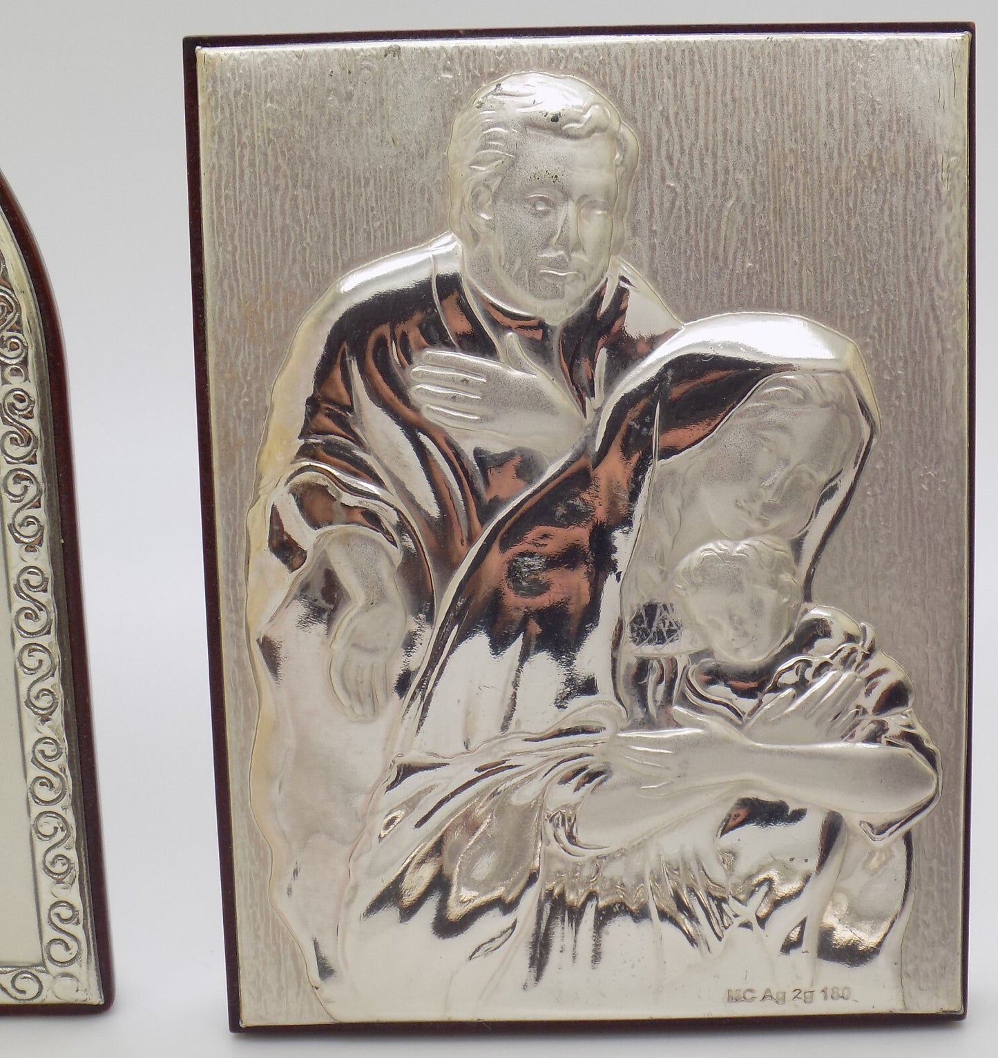 5 x Vintage Italian Genuine Silver Plated & Lamina (Sheet)Sacred Icon Collection