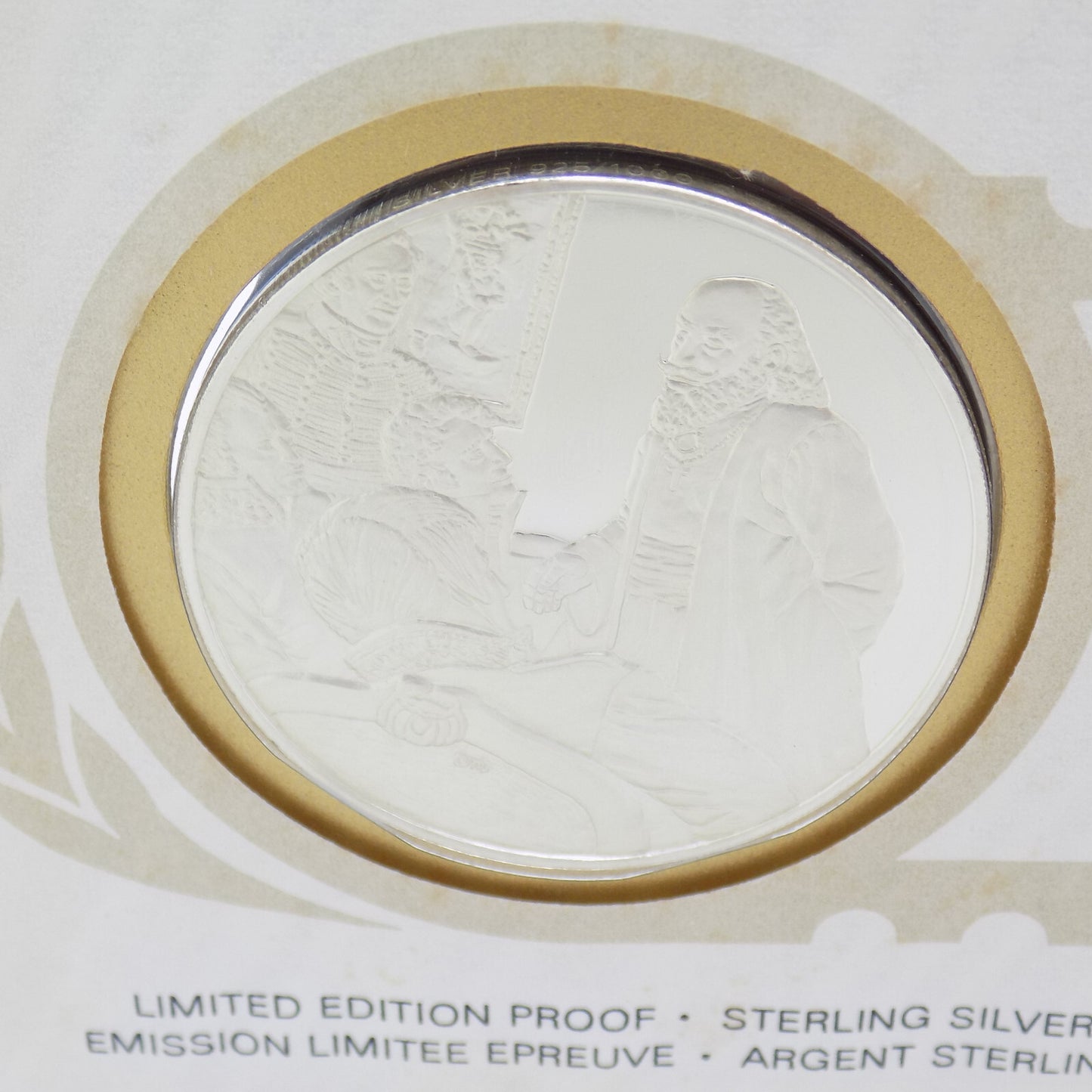 1977 Int'l Society of Postmasters Anniv. Prota Matija Nenadović Silver 925 Medal