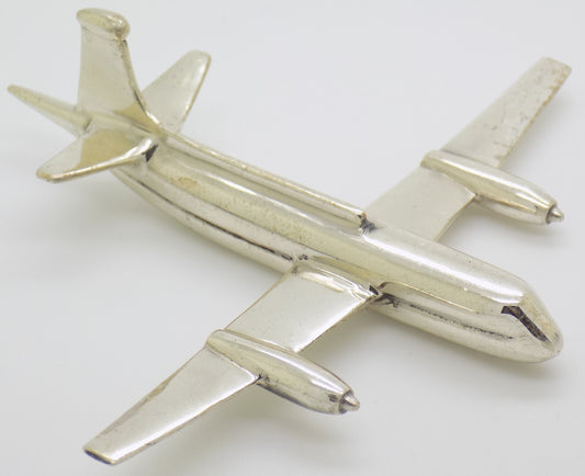 Vintage Italian Handmade Sterling Silver 925 LARGE Passenger Aircraft Airliner