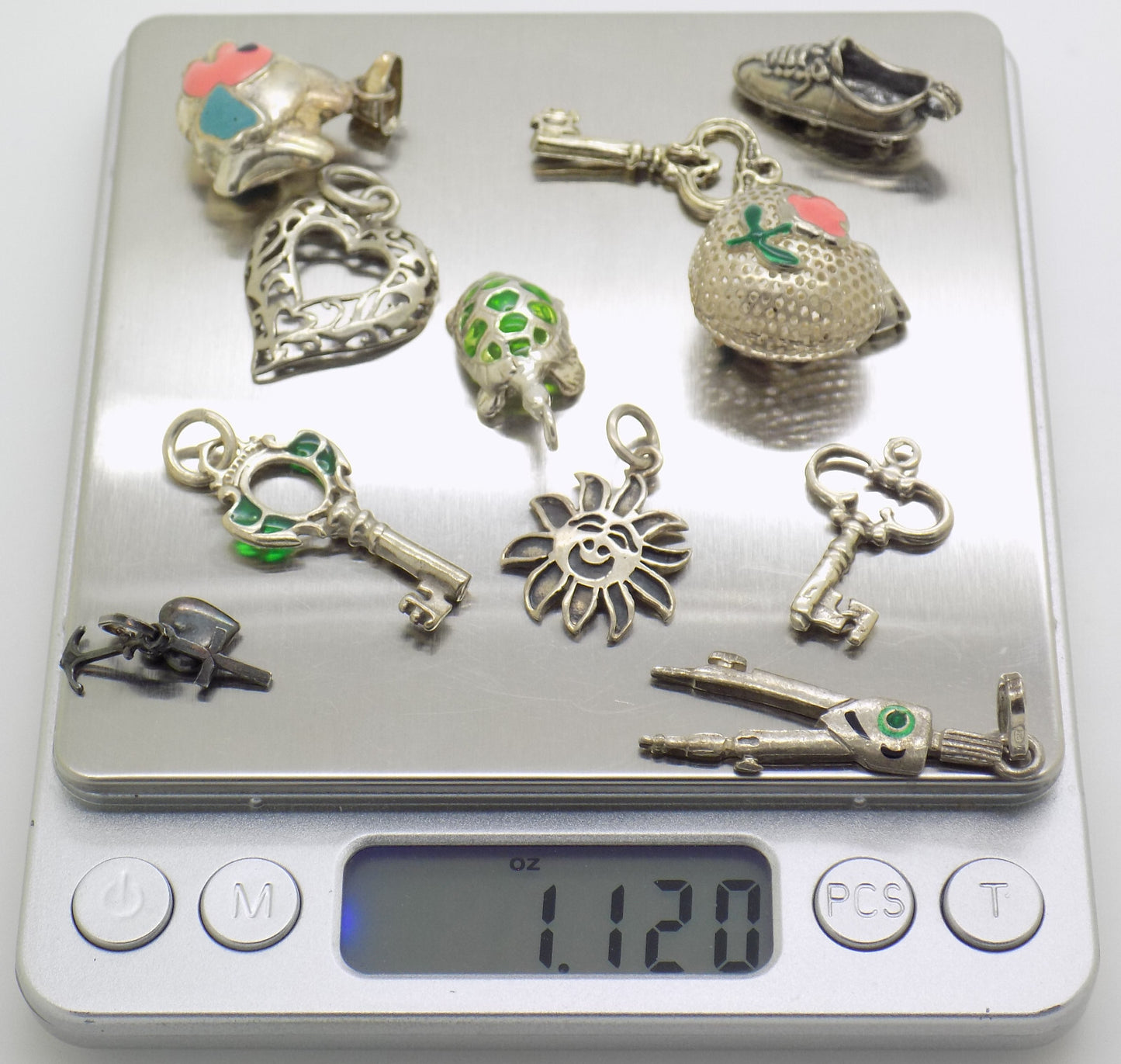 11 x Vintage Italian Handmade Genuine Silver 925/800 Pendant Collection JOB LOT