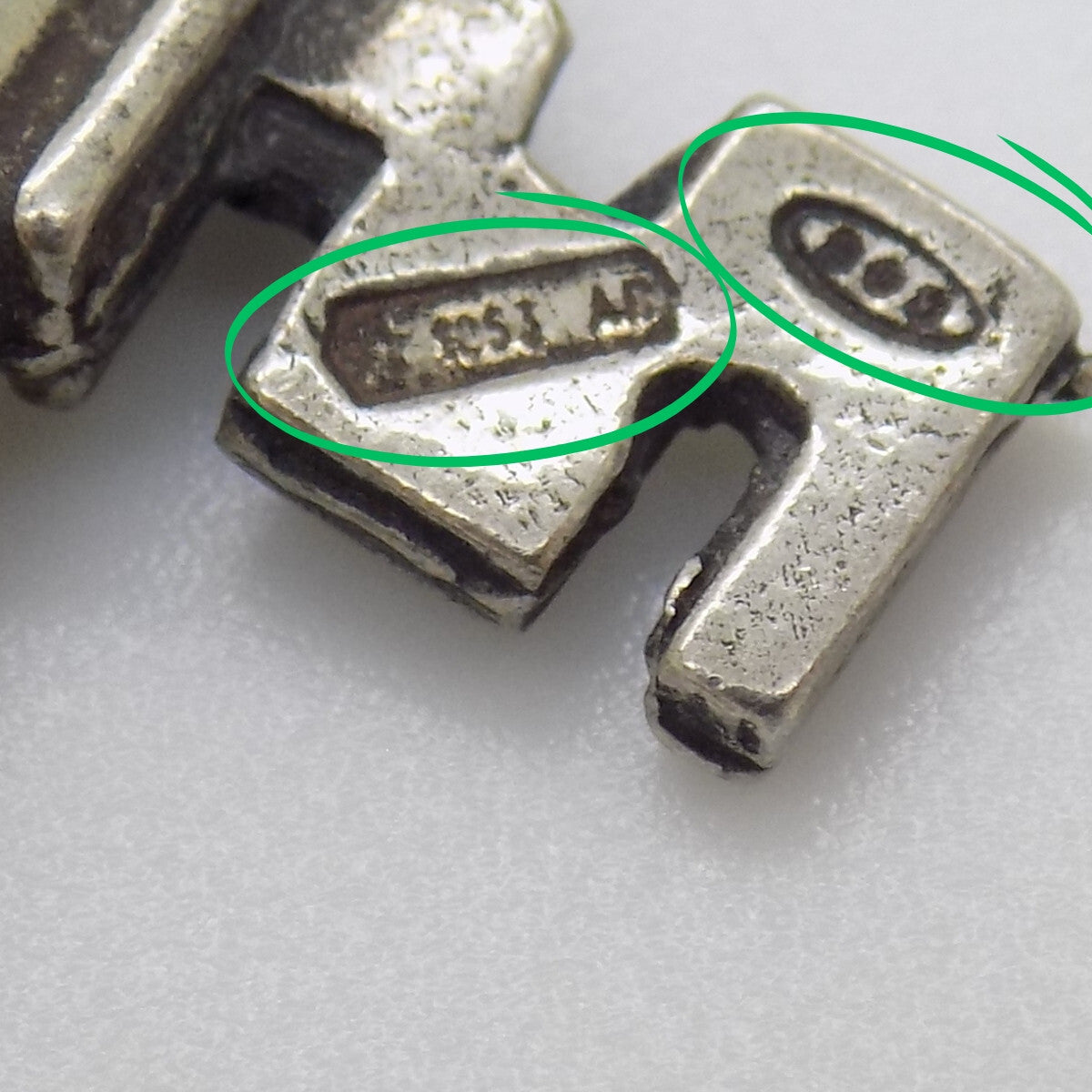 Vintage Italian Handmade Genuine Silver LIFE SIZE Secret Drawer Key w/t Tassel