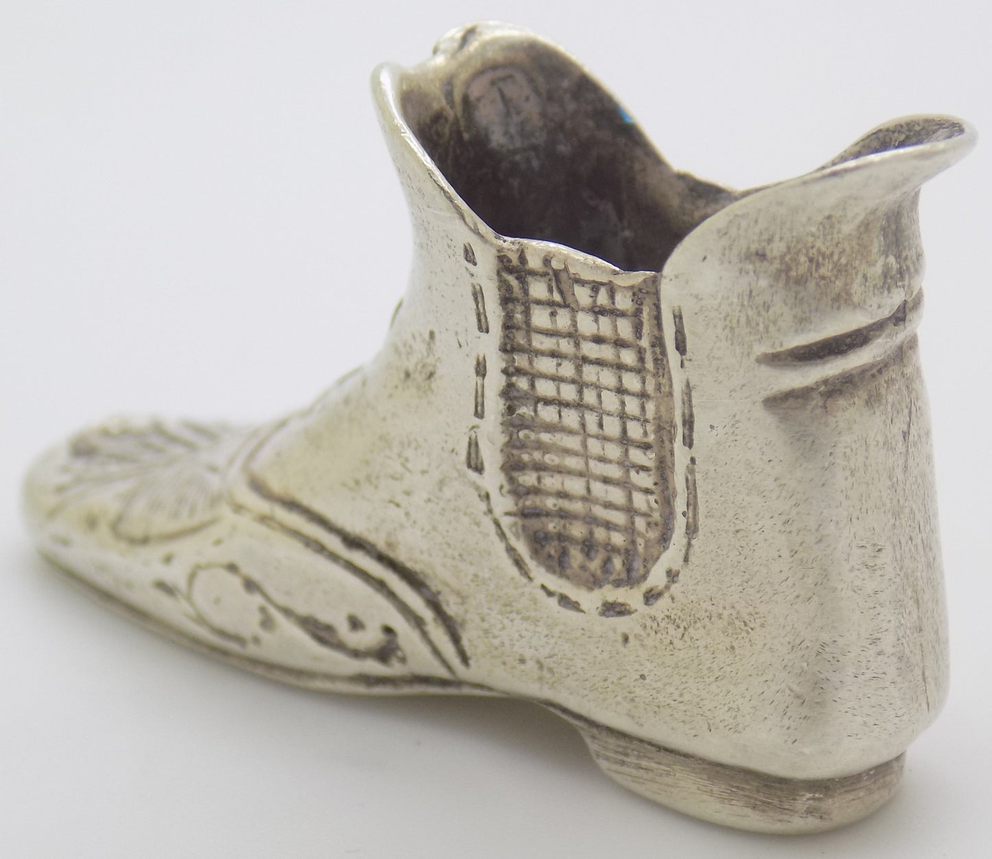 Vintage Italian 800 Silver Renaissance Shoe Figurine 1970s 1980s Novara