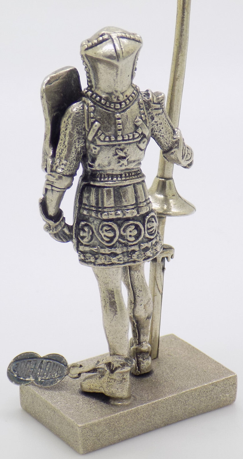 Vintage Italian Handmade Genuine Silver Rare Medieval Knight UNO-A-ERRE Figurine