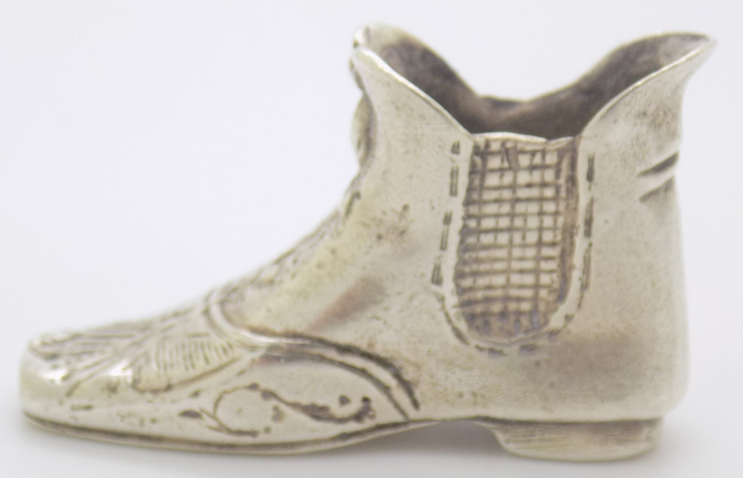 Vintage Italian 800 Silver Renaissance Shoe Figurine 1970s 1980s Novara