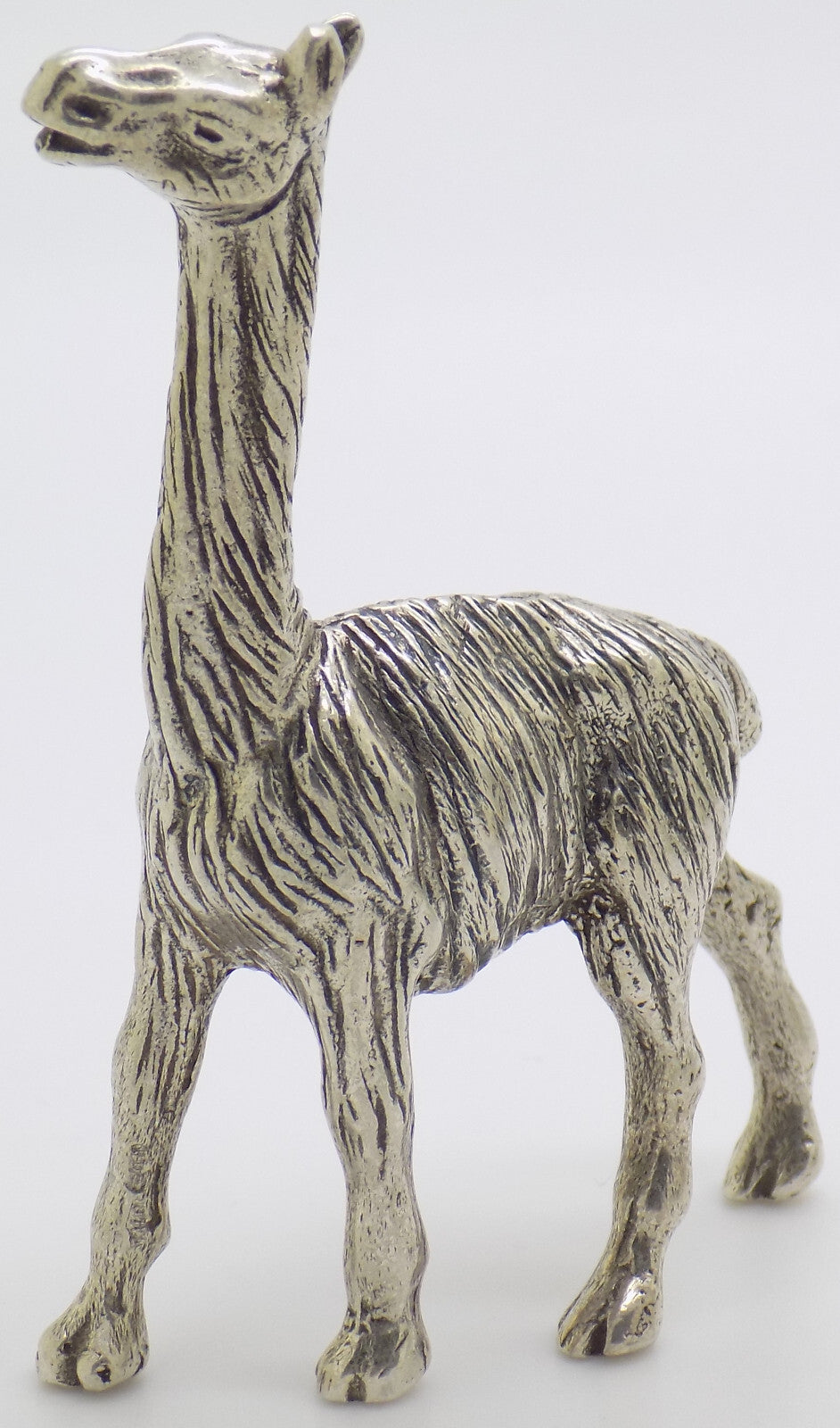 Vintage Italian Handmade Genuine Silver Llama Lama RARE Figurine Miniature