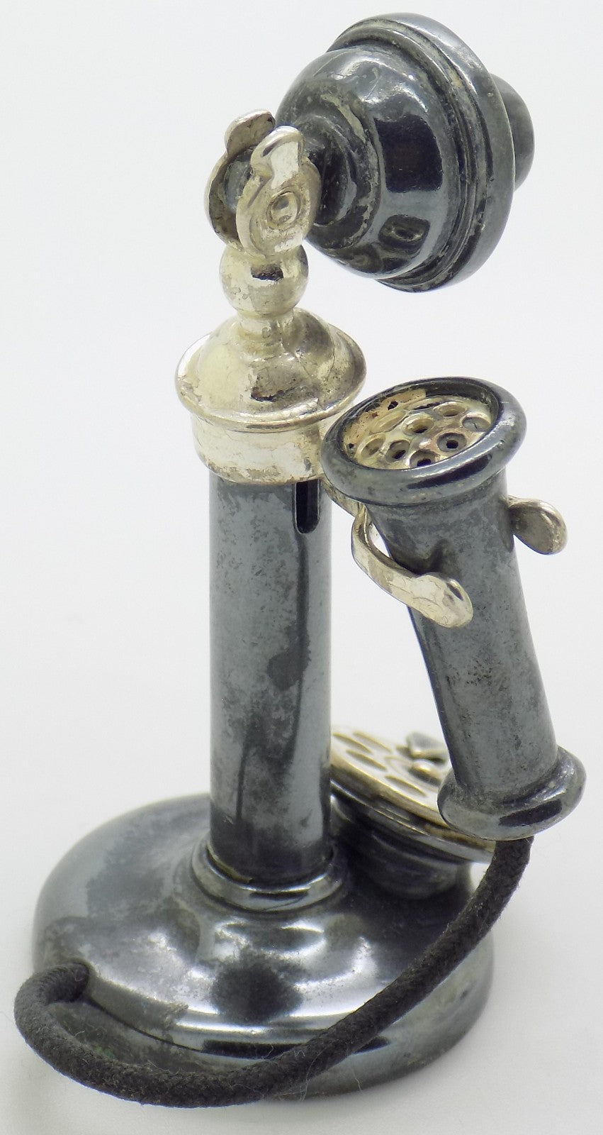 Vintage Italian Handmade Sterling Silver 925 RARE Old Phone Figurine, Florence