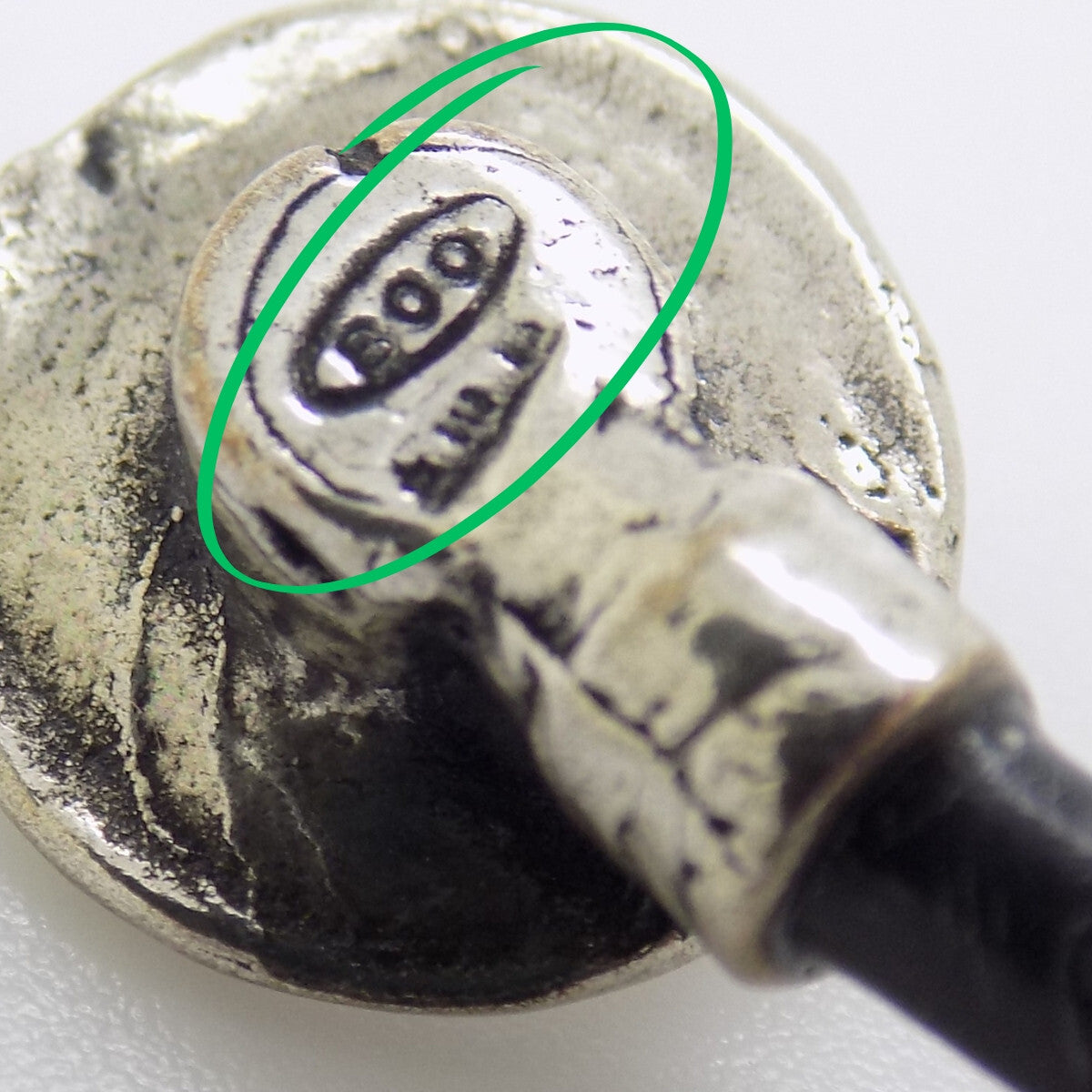 Vintage Italian Handmade Genuine Silver .800 Stethoscope Dollhouse Miniature