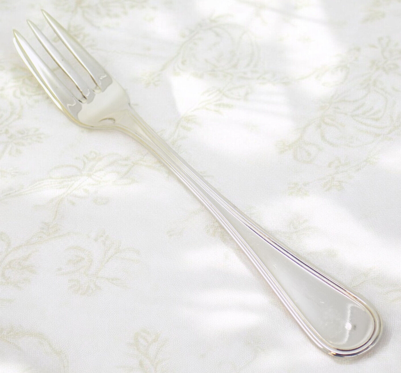 Vintage Italian Handmade Genuine Silver Dessert / Fromage Cheese Fork