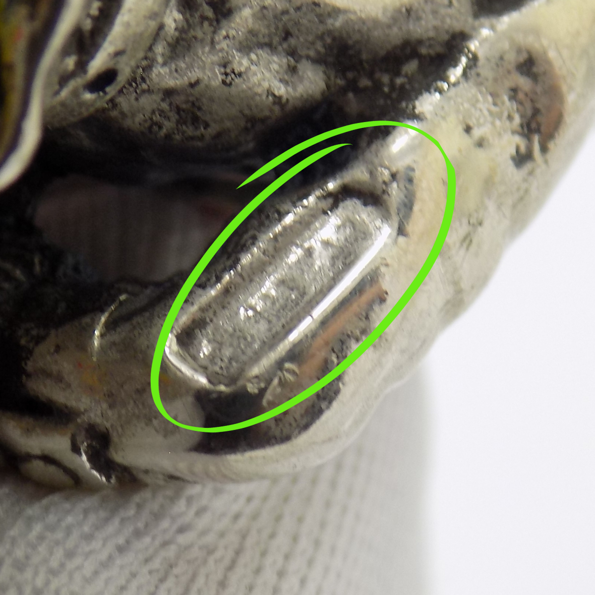 Vintage Italian Silver 800 Angini Enameled Capitan Spaventa Figurine Tuscany