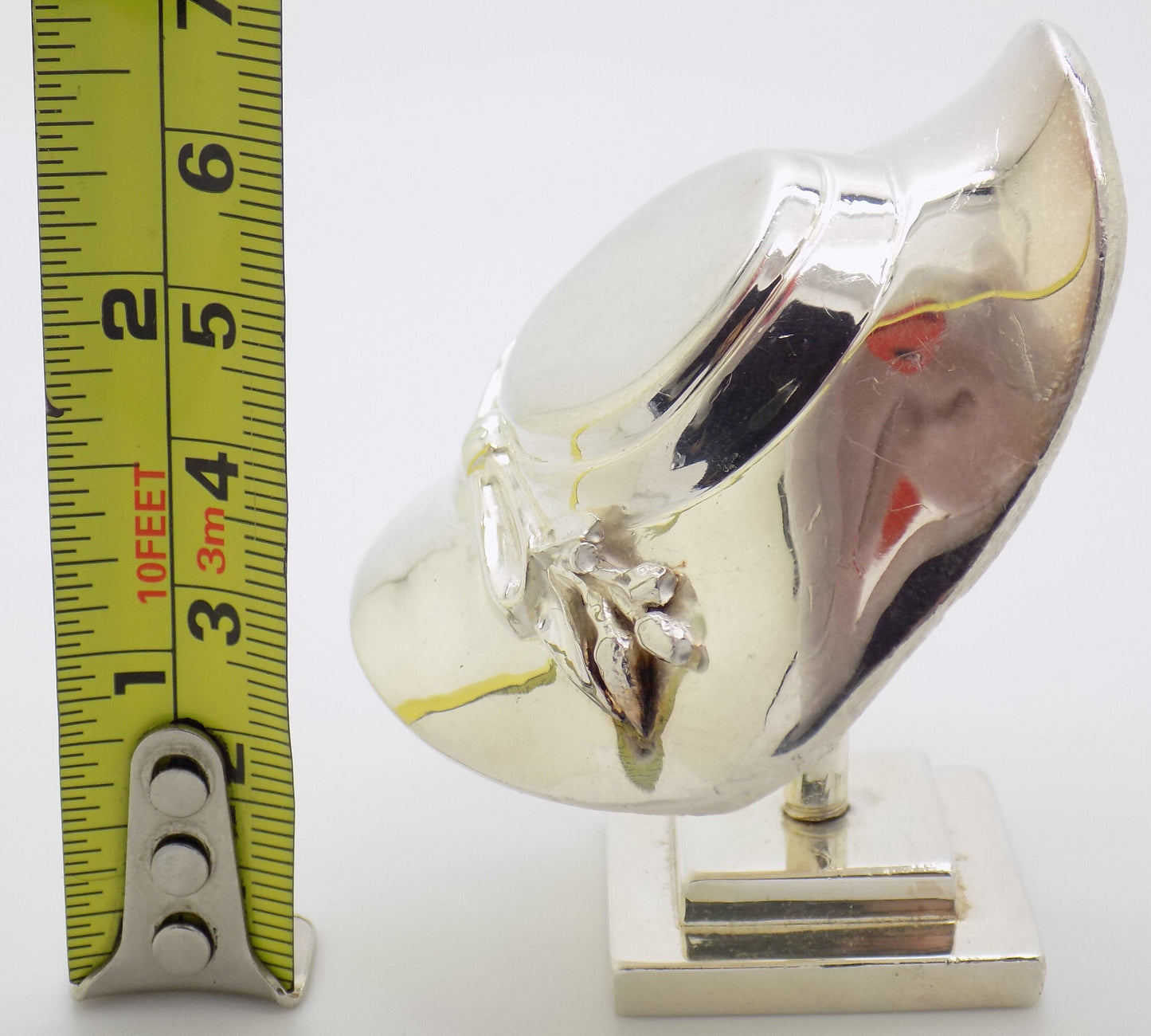 Vintage Italy Handmade Sterling Silver 925 Mannequin Head Hat Display Figurine