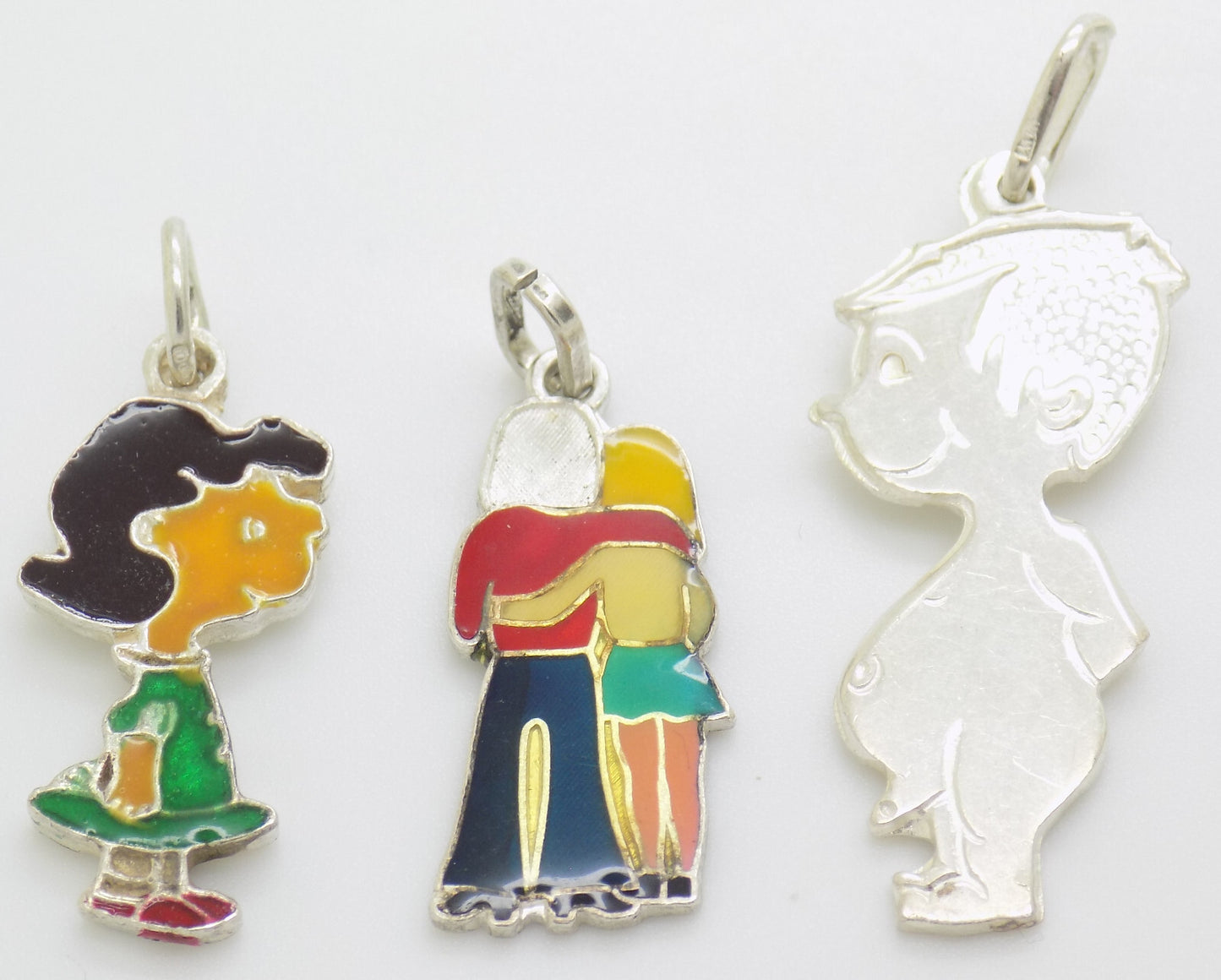 Vintage Italian 70s Handmade Genuine Silver & Sterling 925 Pendants Collection