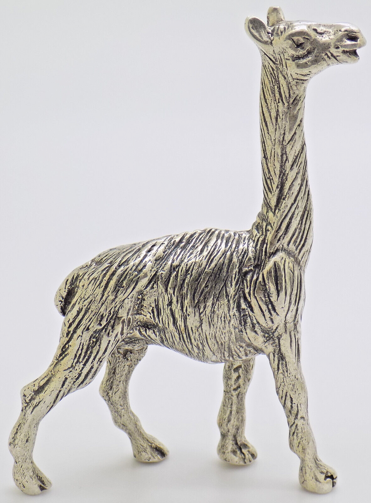 Vintage Italian Handmade Genuine Silver Llama Lama RARE Figurine Miniature