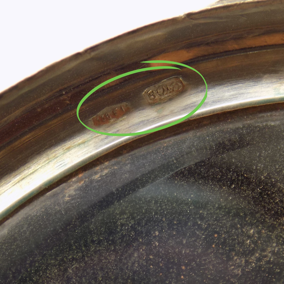 Vintage Italian Handmade 800 Silver Powder Compact Chiseled Handmade Firenze