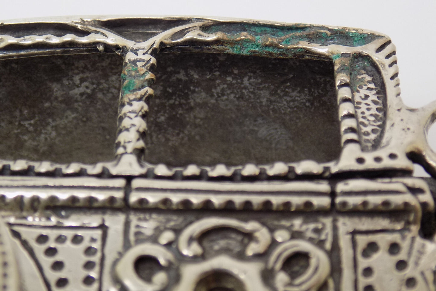 Vintage Italian Handmade Genuine Silver Large Royal Carriage w/t Horses Statue