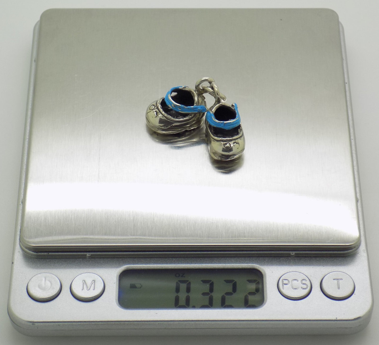 Vintage Italian Silver Baby Boy Charm Pendant Handmade 800 Silver Collectible