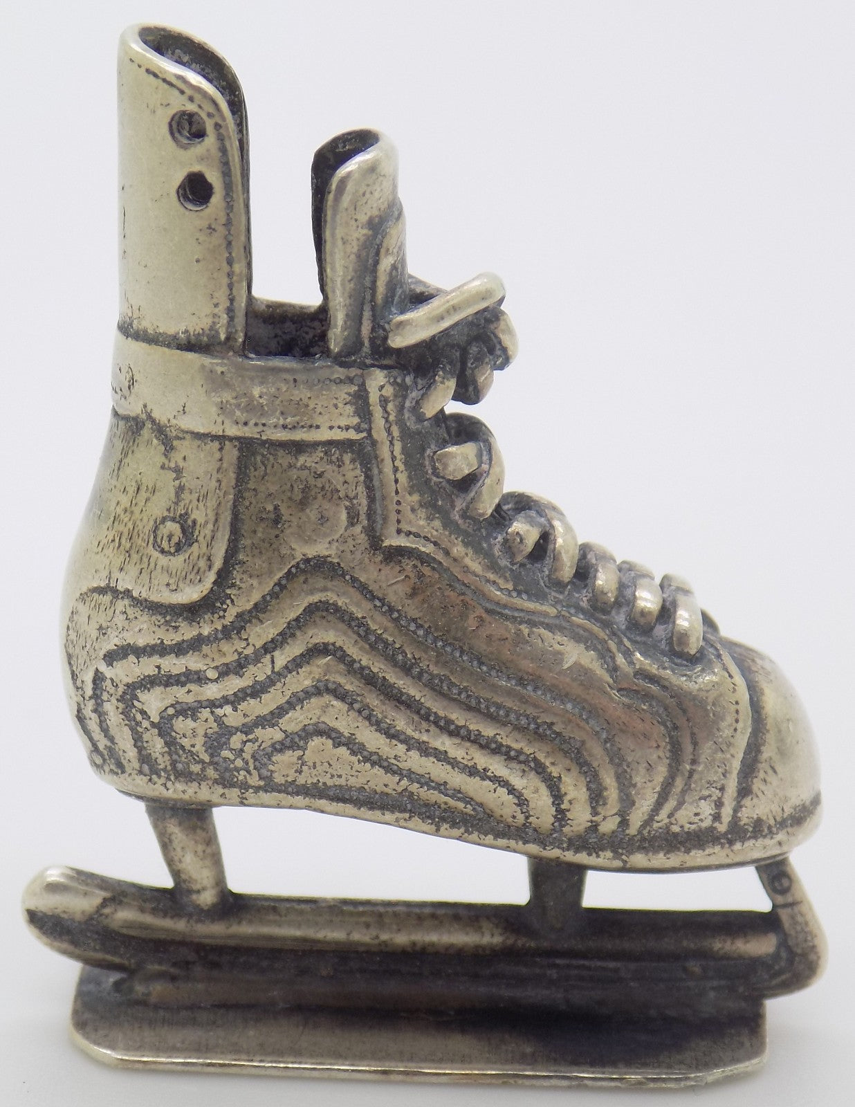 Vintage Italian 800 Silver Ice Skates Figurine Miniature Made in Novara