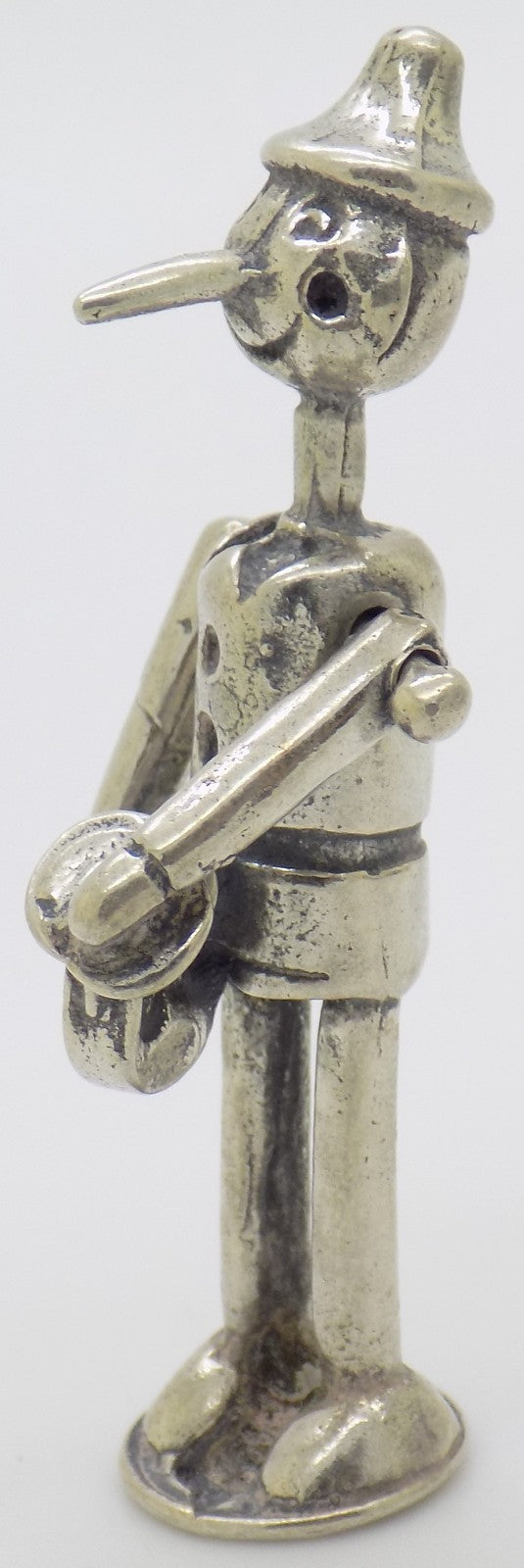 Vintage Handmade Italian Genuine Silver 800 Pinocchio Figurine Miniature