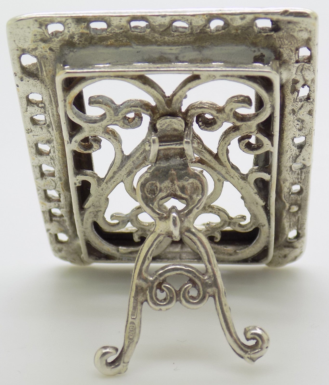 Vintage Italian Handmade Genuine Silver 800 Small Frame Dollhouse Miniature