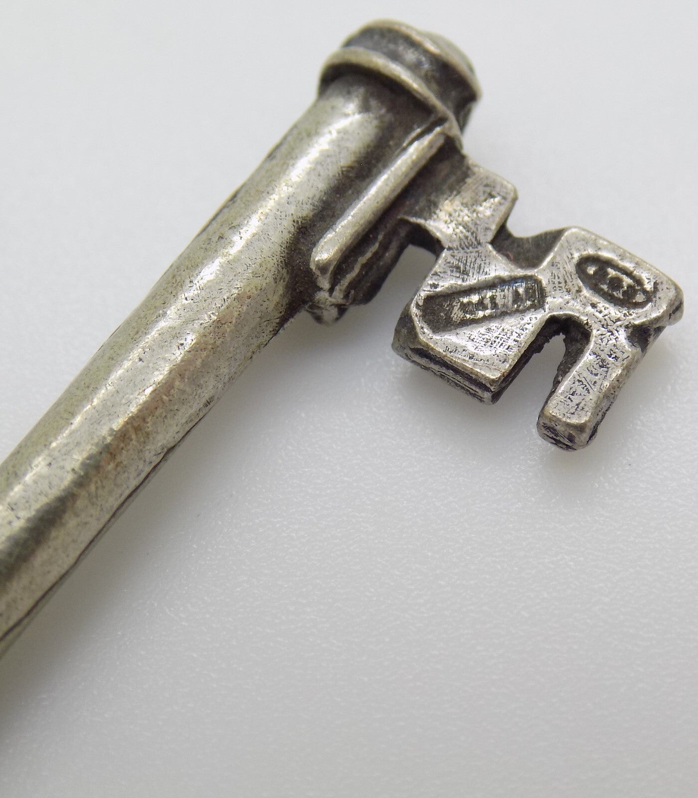 Vintage Italian Handmade Genuine Silver 800 Secret Key Drawer LIFE SIZE & Tassel