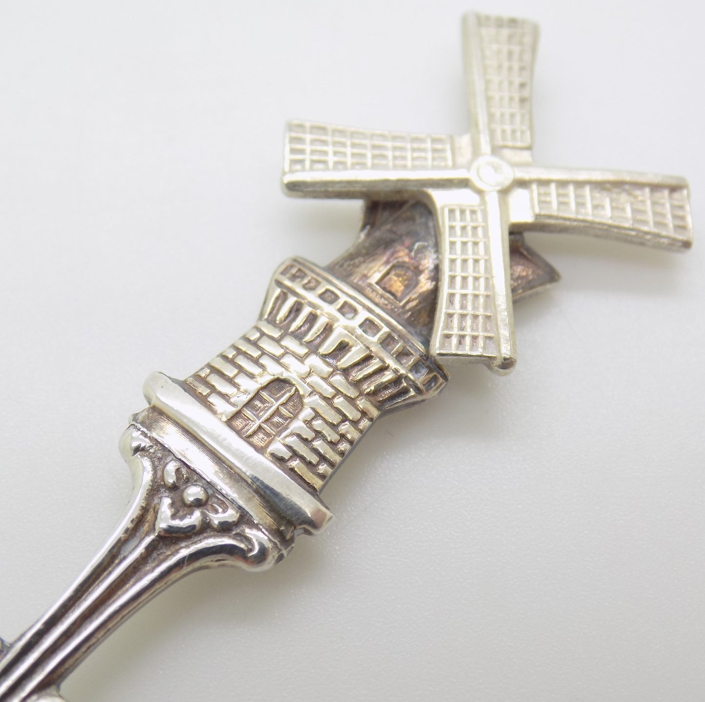 Vintage Sterling Silver 925 Teaspoon Windmill Spinning Blades Handmade