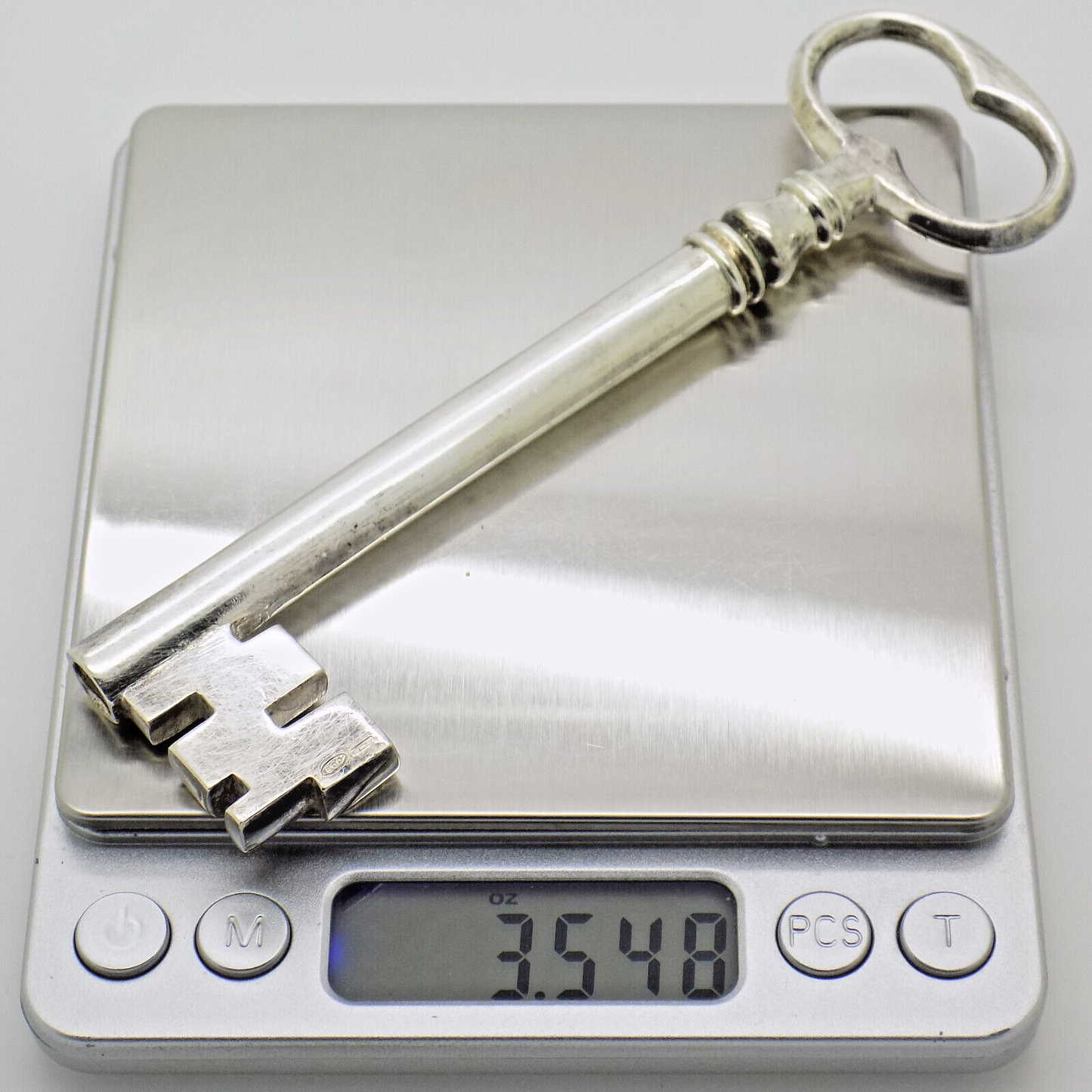 Vintage Italian Handmade Genuine Silver 800 Heavy & Big Gate Key Figurine Statue