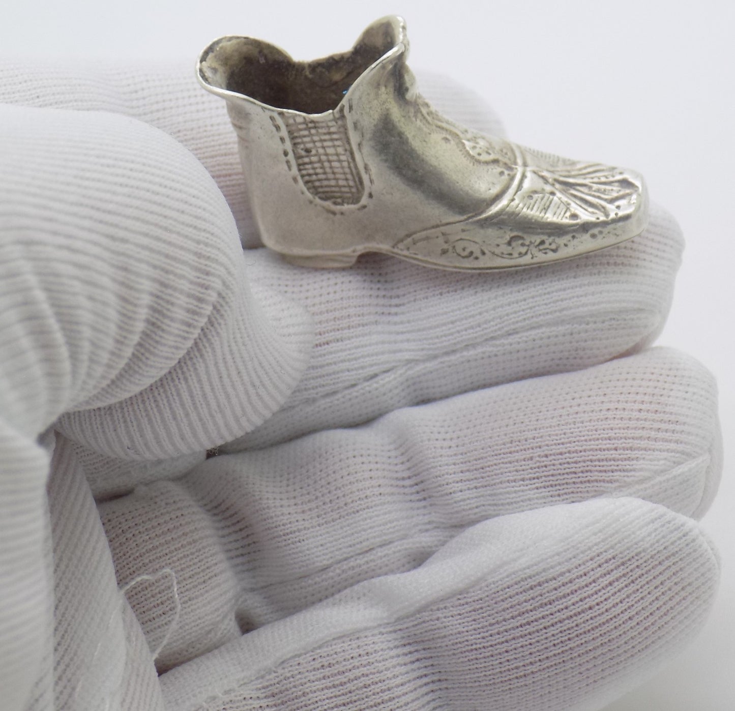 Vintage Italian 800 Silver Renaissance Shoe Figurine 1970s 1980s Novara