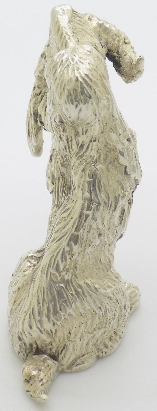 Large Vintage Italian Silver Hunting Spaniel Dog Figurine 800 Handmade Florence