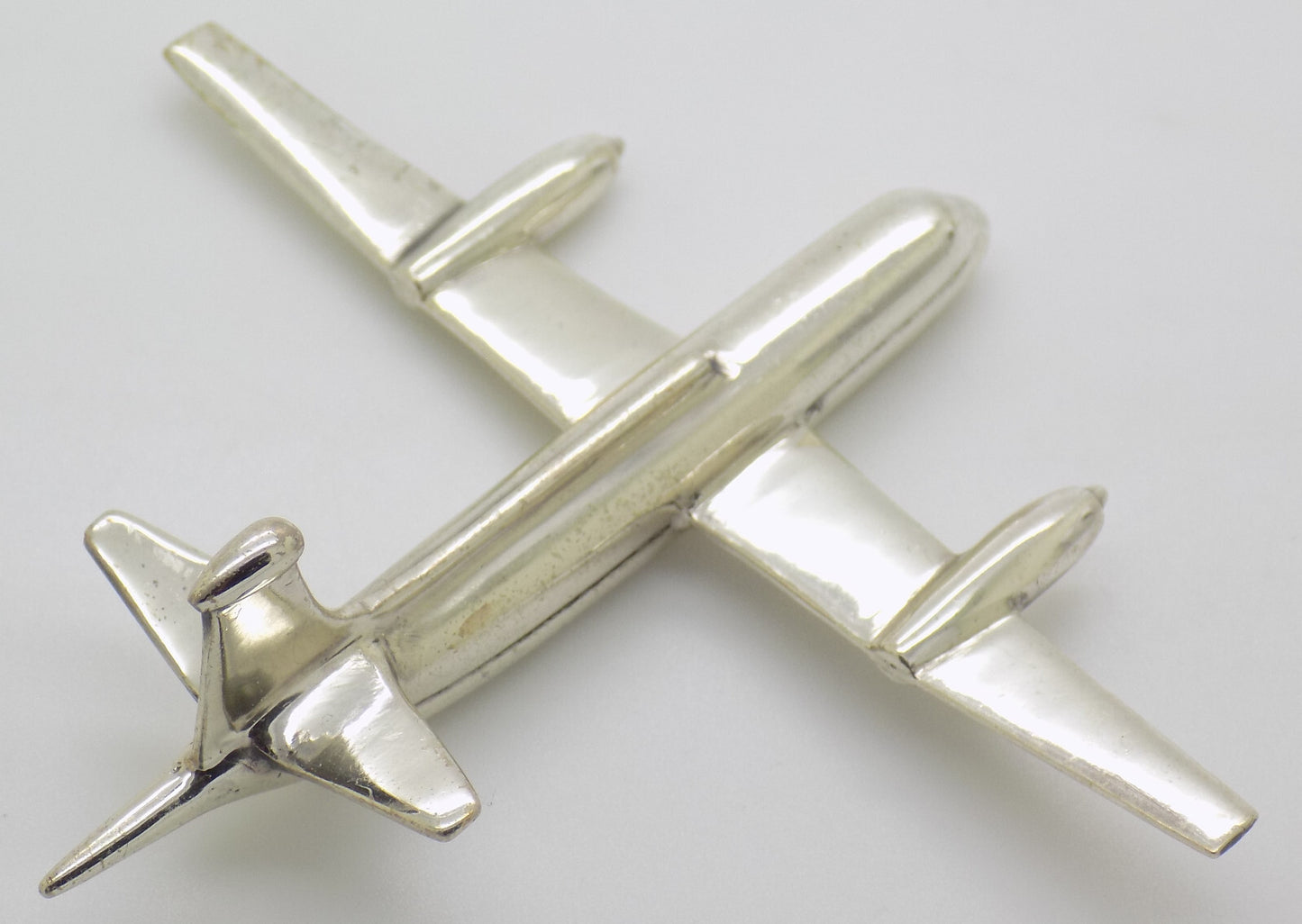 Vintage Italian Handmade Sterling Silver 925 LARGE Passenger Aircraft Airliner