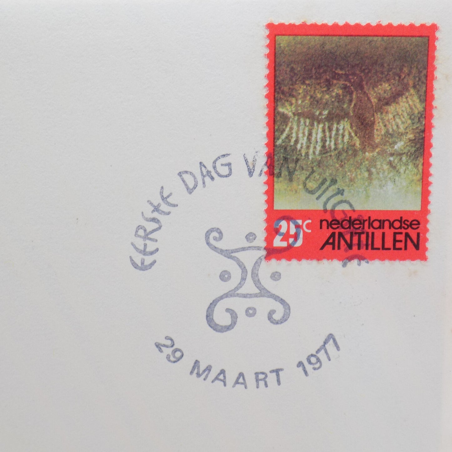 1977 Int'l Society of Postmasters Primitive Painting in Netherlands Silver Medal