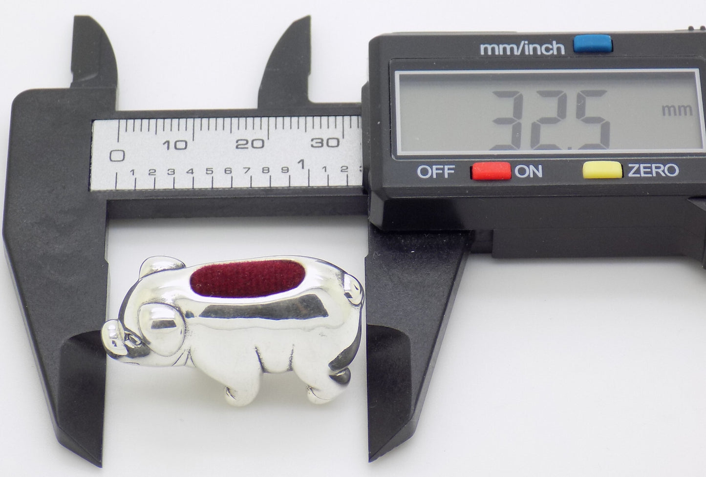 Sterling Silver 925 Victoria Era Style Piggy Pig Pin Cushion Figurine w/t Box