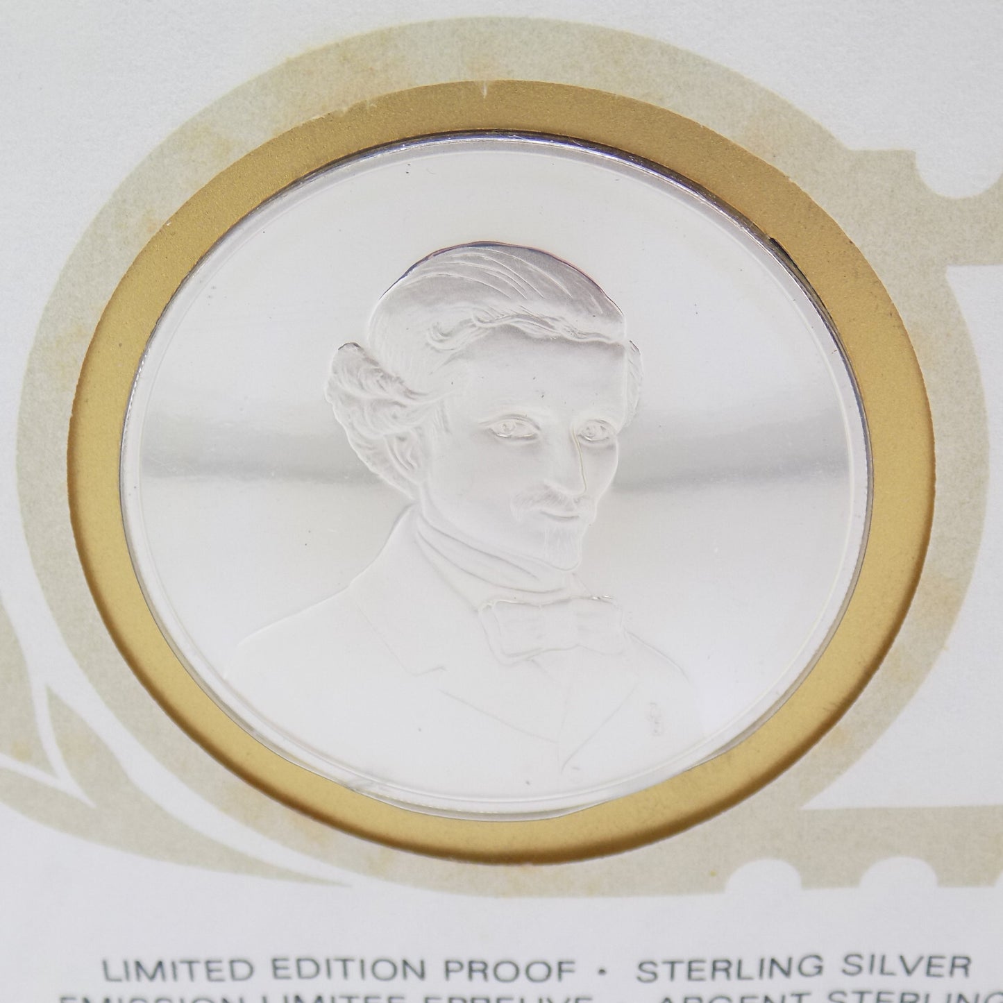 1976 Int'l Society of Postmasters Silvestro Lega Birth 150th anniv. Silver Medal