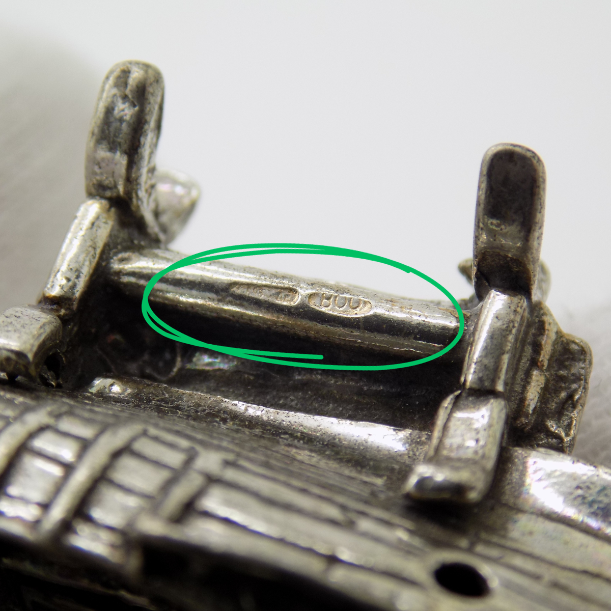 Vintage Italian Silver Columbus Caravel Pinta Figurine Arezzo 1970s 1980s