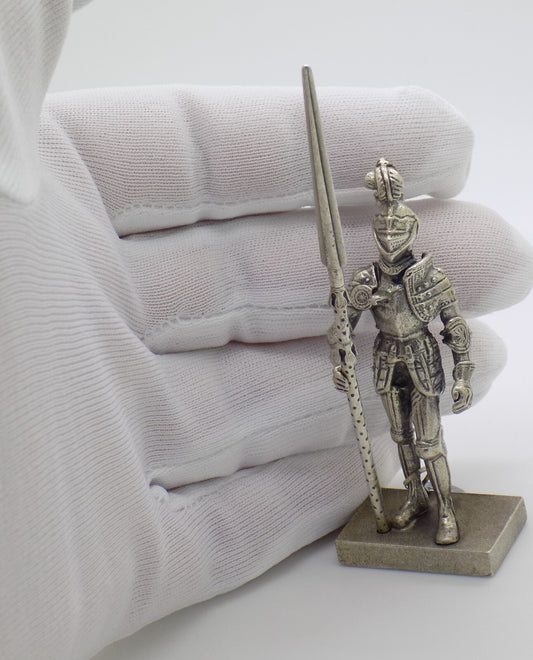 Vintage Italian Handmade Genuine Silver UNO-A-ERRE Knight Rare LARGE Figurine