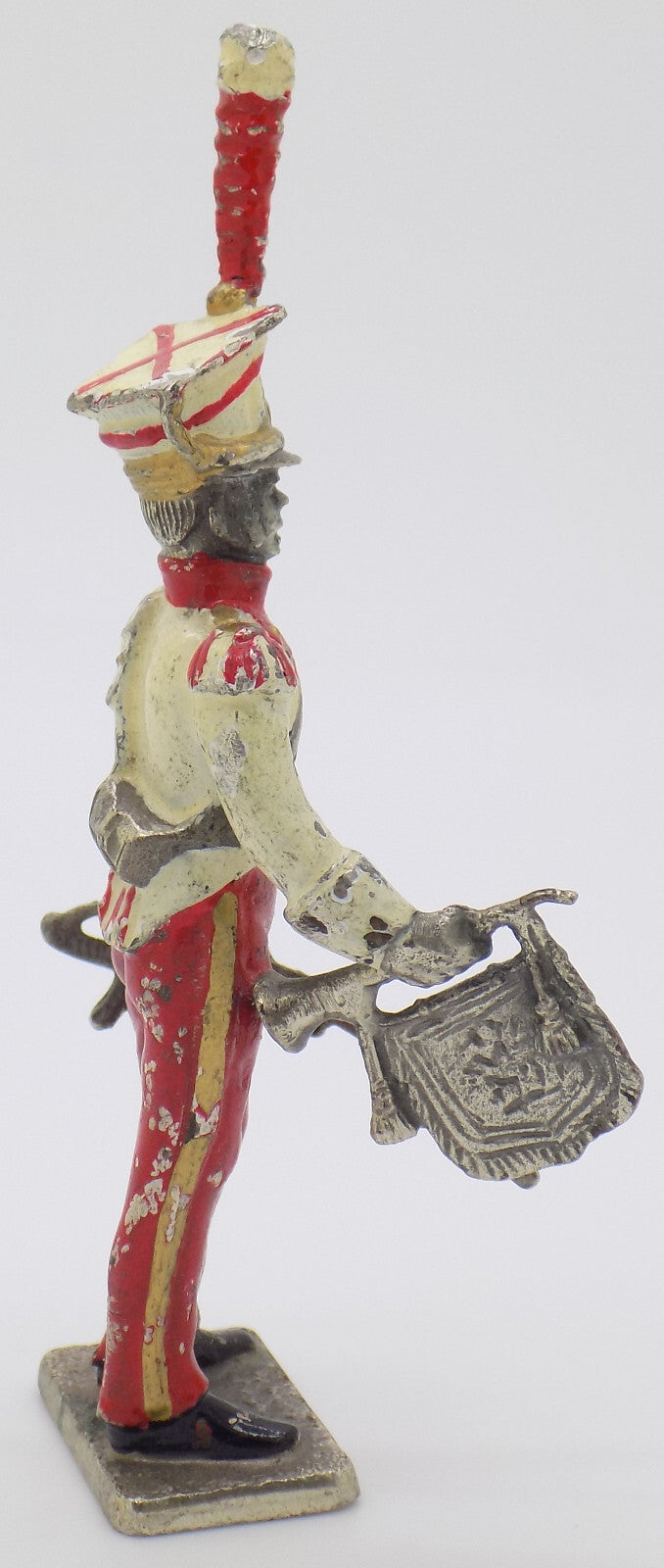 Vintage Italian Silver Military Trooper Rare Figurine Novara 1960s 1970s