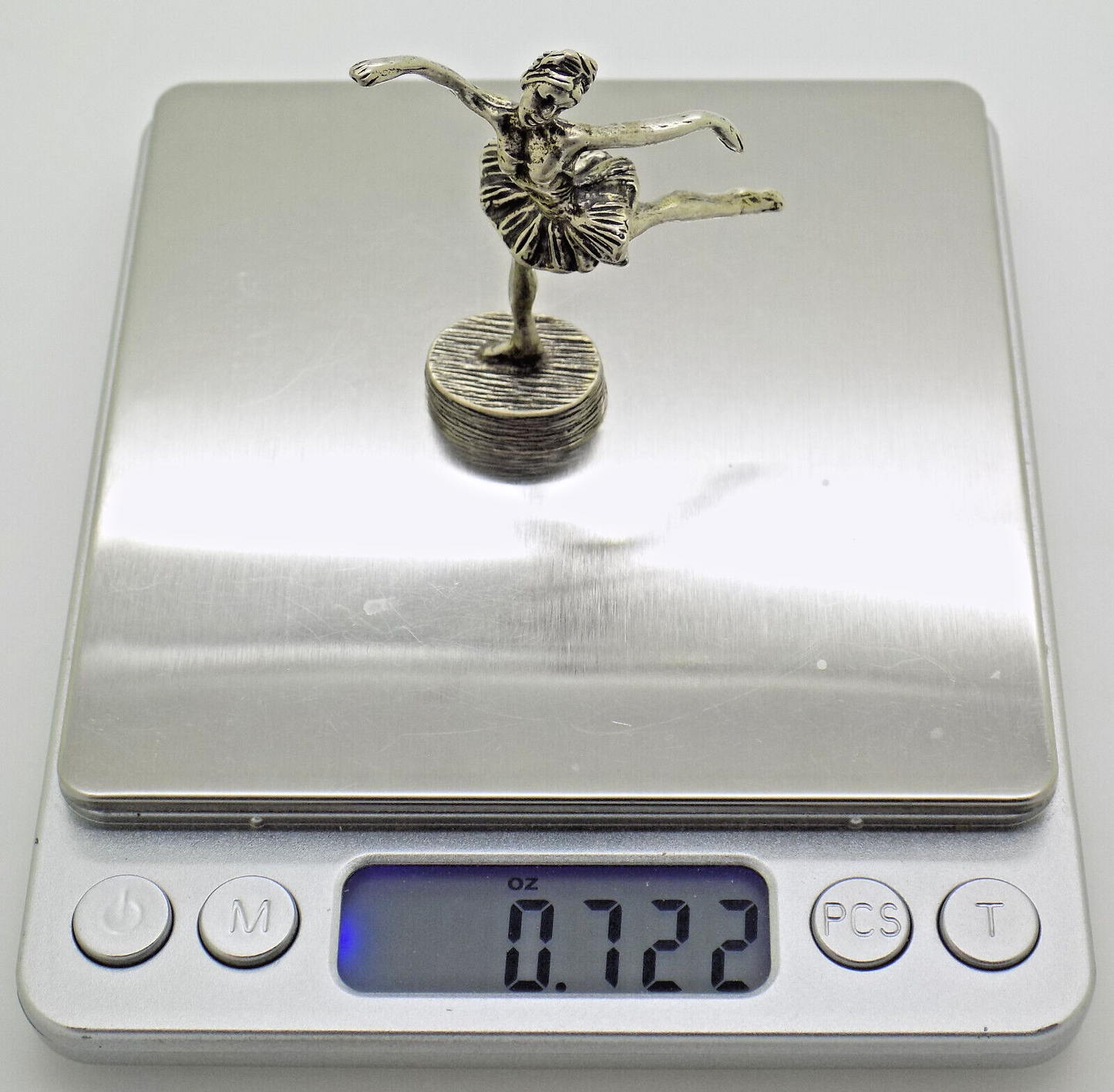 Vintage Italian Handmade Genuine Silver .800 Ballerina Dancer Figurine Miniature