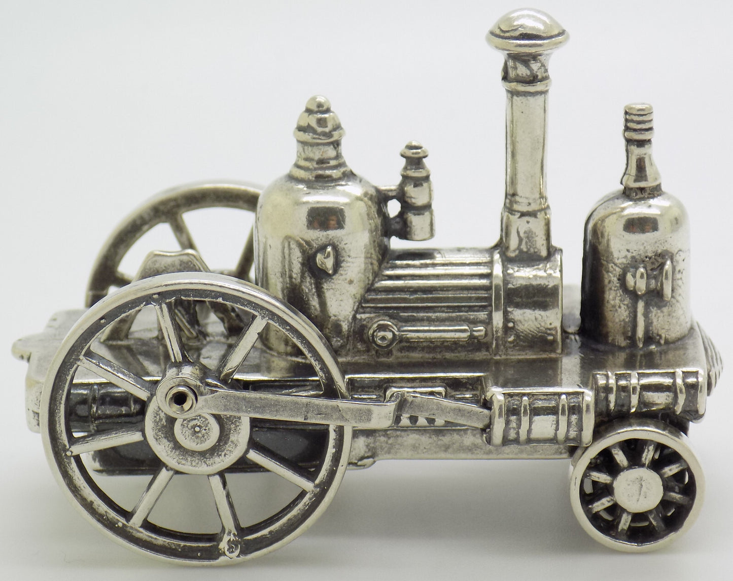 Vintage Italian Handmade Genuine Silver 1840 Hooge Steamer LARGE Train Figurine