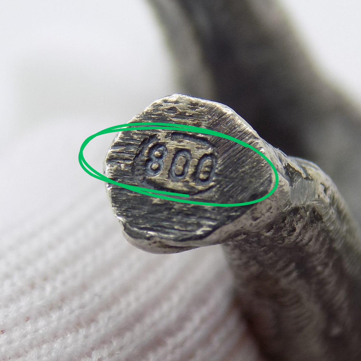 Vintage Italian Handmade Genuine Silver Detailed Bulldog Dog LARGE Figurine